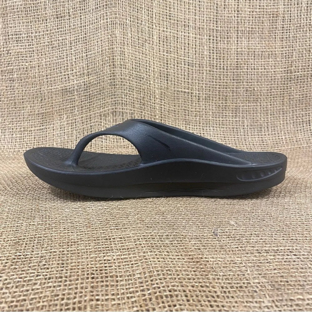 TELIC Sandal Energy Flip Flop Black wedge slip on waterproof size L 11 - Picture 6 of 10